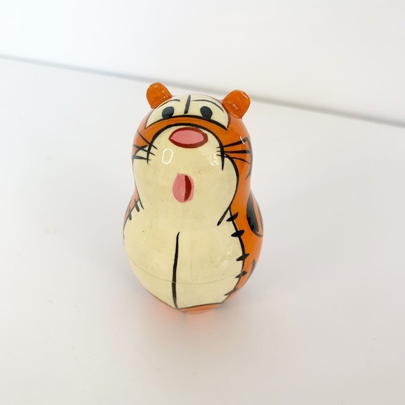 Disney Winnie the Pooh Nesting Dolls Signed Artist Eeyore Piglet TIgger - Picture 4 of 9
